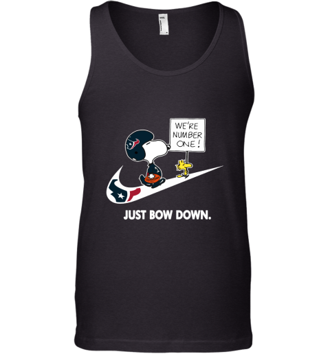 Houston Texans Are Number One – Just Bow Down Snoopy Tank Top