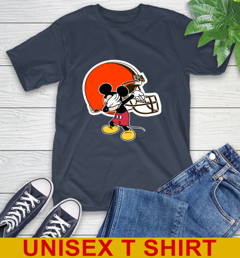 Cleveland Browns NFL Football Dabbing Mickey Disney Sports T-Shirt 4