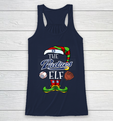 San Diego Padres Christmas ELF Funny MLB Racerback Tank 8