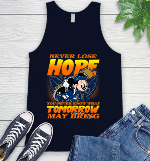 Toronto Maple Leafs NHL Hockey ootball Mickey Disney Never Lose Hope Tank Top 2