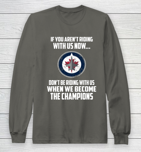 NHL Winnipeg Jets Hockey We Become The Champions Long Sleeve T-Shirt 5