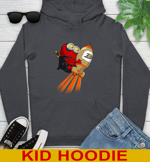 NHL Hockey Anaheim Ducks Deadpool Minion Marvel Shirt Youth Hoodie 9