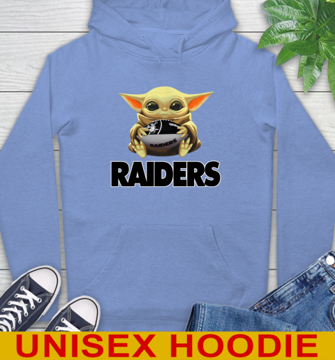 NFL Football Oakland Raiders Baby Yoda Star Wars Shirt Hoodie 11