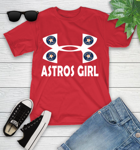 MLB Houston Astros Under Armour Baseball Sports Youth T-Shirt 13