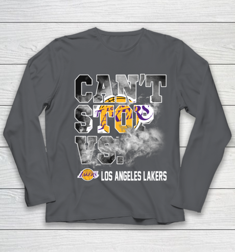 NBA Los Angeles Lakers Basketball Can't Stop Vs Youth Long Sleeve 6