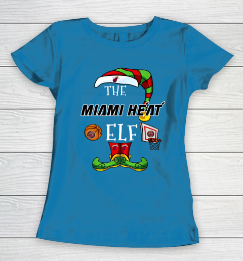 Miami Heat Christmas ELF Funny NBA Women's T-Shirt 6