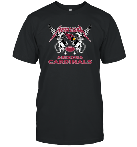 Arizona Cardinals Metallica Heavy Metal Football T-Shirt