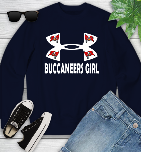NFL Tampa Bay Buccaneers Girl Under Armour Football Sports Youth Sweatshirt 2