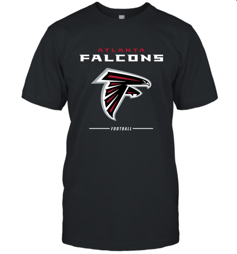 Atlanta Falcons NFL Pro Line Black Team Lockup Unisex Jersey Tee