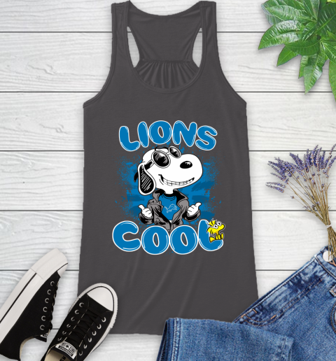 NFL Football Detroit Lions Cool Snoopy Shirt Racerback Tank 9