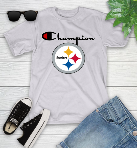 NFL Football Pittsburgh Steelers Champion Shirt Youth T-Shirt 2