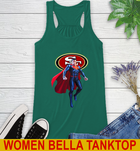 NFL Superman DC Sports Football San Francisco 49ers Racerback Tank 7