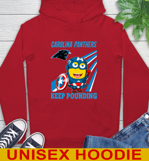 NFL Football Carolina Panthers Captain America Marvel Avengers Minion Shirt Hoodie 10