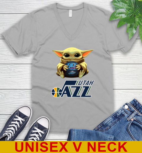 NBA Basketball Utah Jazz Star Wars Baby Yoda Shirt 52
