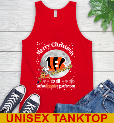Cincinnati Bengals Merry Christmas To All And To Bengals A Good Season NFL Football Sports Tank Top 5