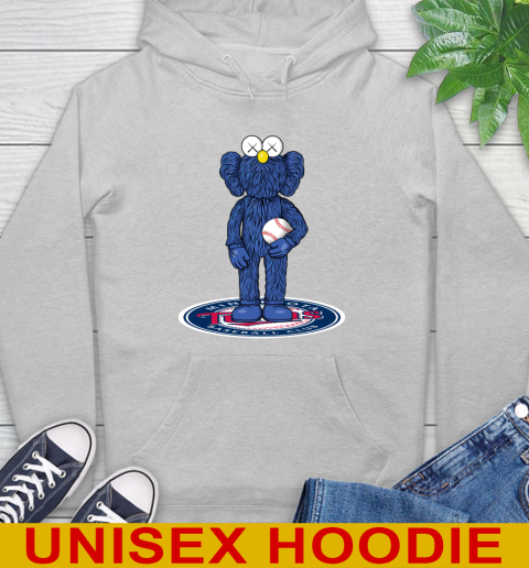 MLB Baseball Minnesota Twins Kaws Bff Blue Figure Shirt Hoodie 6