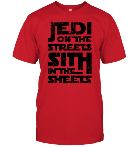 ffyz jedi on the streets sith in the sheets star wars shirts jersey t shirt 60 front red