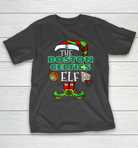 Boston Celtics Christmas ELF Funny NBA T-Shirt