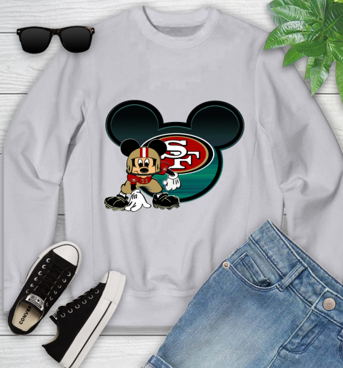 NFL San Francisco 49ers Mickey Mouse Disney Football T Shirt Youth Sweatshirt 4