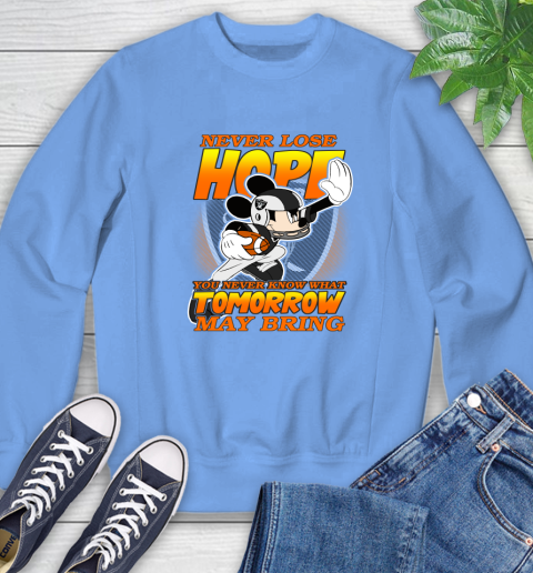 Oakland Raiders NFL Football Mickey Disney Never Lose Hope Sweatshirt 11