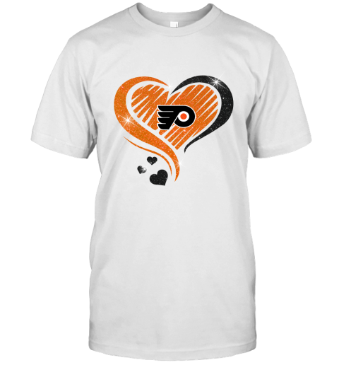 Philadelphia Flyers Glitter Heart Shape  Lovely and True Gift for Fans