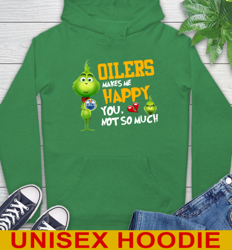 NHL Edmonton Oilers Makes Me Happy You Not So Much Grinch Hockey Sports Hoodie 8