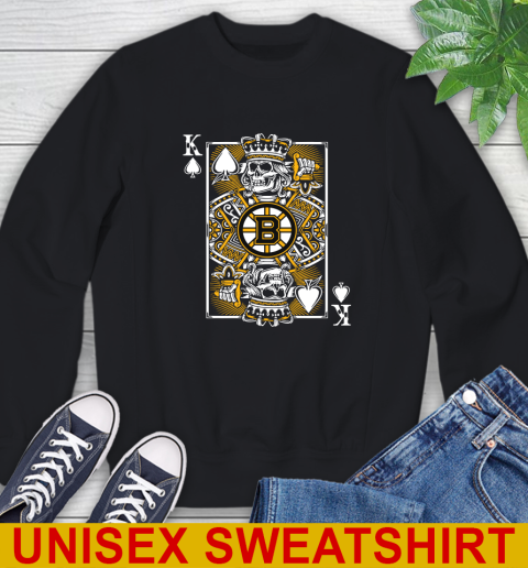 Boston Bruins NHL Hockey The King Of Spades Death Cards Shirt Sweatshirt