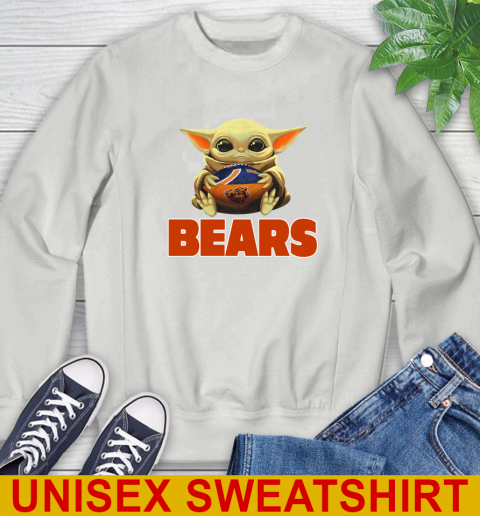 NFL Football Chicago Bears Baby Yoda Star Wars Shirt Sweatshirt 5