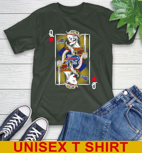 NFL Football Buffalo Bills The Queen Of Hearts Card Shirt T-Shirt 6