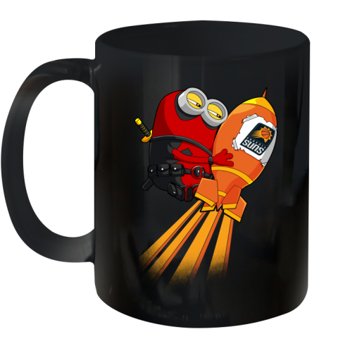 NBA Basketball Phoenix Suns Deadpool Minion Marvel Shirt Ceramic Mug 11oz
