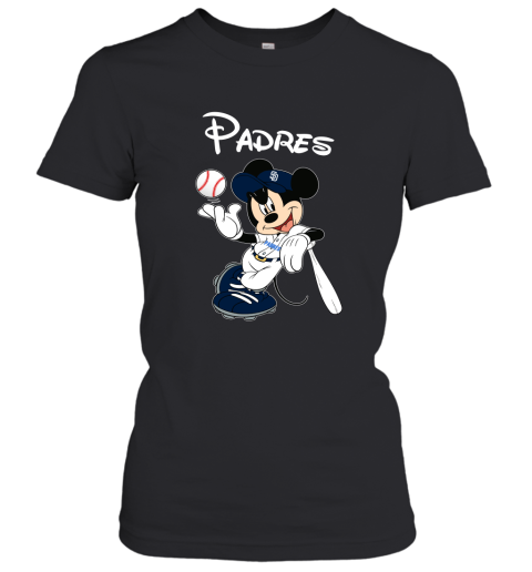 Baseball Mickey Team San Diego Padres Women's T-Shirt
