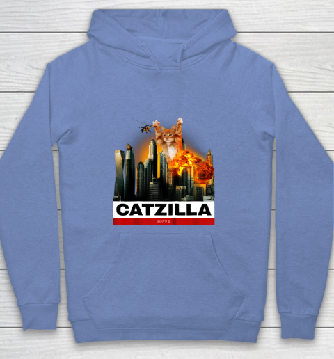 CATZILLA  Funny Kitty Tshirt for Cat lovers to Halloween Youth Hoodie 8