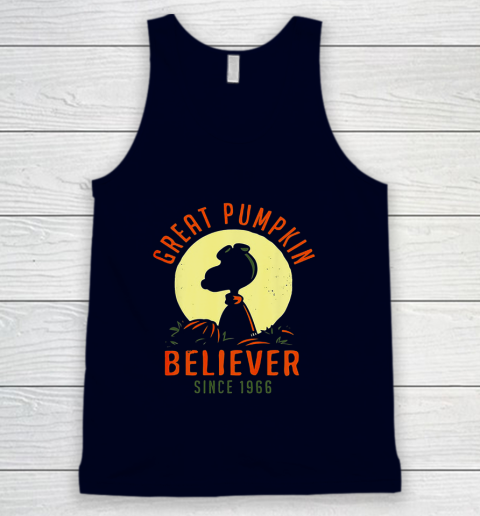 Peanuts Great Pumpkin believer since 1966 Halloween Tank Top 2
