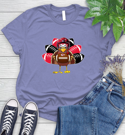 Kansas City Chiefs Turkey Thanksgiving Day Women's T-Shirt 11