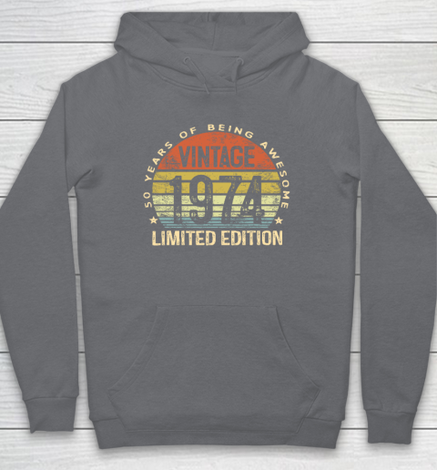 50 Year Old Gifts Vintage 1974 Limited Edition 50th Birthday Hoodie 3