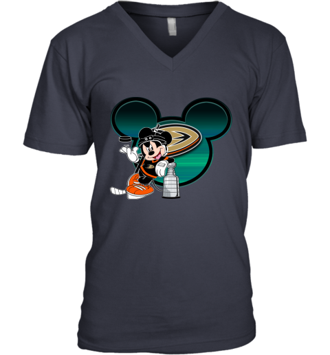 NHL Anaheim Ducks Stanley Cup Mickey Mouse Disney Hockey T Shirt