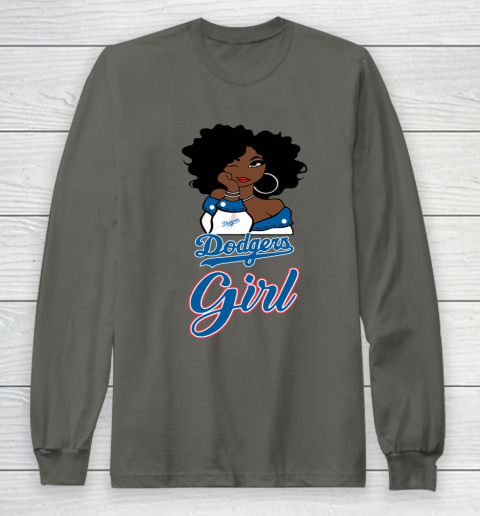 Los Angeles Dodgerss Girl MLB Long Sleeve T-Shirt 8