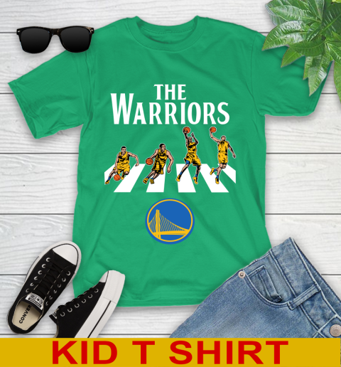 NBA Basketball Golden State Warriors The Beatles Rock Band Shirt Youth T-Shirt 7
