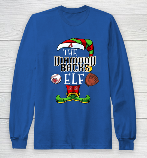 Arizona Diamondbacks Christmas ELF Funny MLB Long Sleeve T-Shirt 6