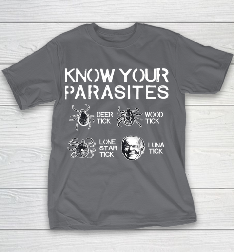 Know Your Parasites Funny Joe Biden Luna Tick Youth T-Shirt 5