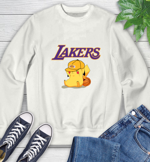 NBA Pikachu Basketball Sports Los Angeles Lakers Sweatshirt