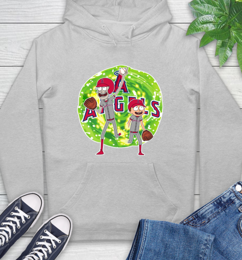 MLB Los Angeles Angels Rick And Morty Baseball Sports Hoodie 6