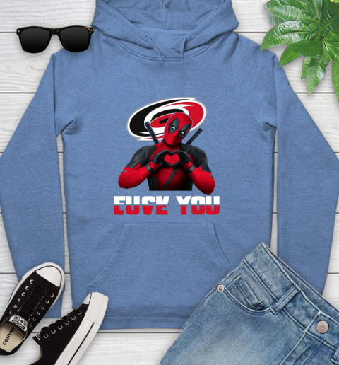 NHL Carolina Hurricanes Deadpool Love You Fuck You Hockey Sports Youth Hoodie 14 NHL Carolina Hurricanes Deadpool Love You Fuck You Hockey Sports Youth Hoodie - Image 14