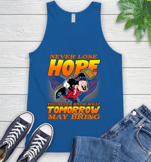 Washington Capitals NHL Hockey ootball Mickey Disney Never Lose Hope Tank Top 4