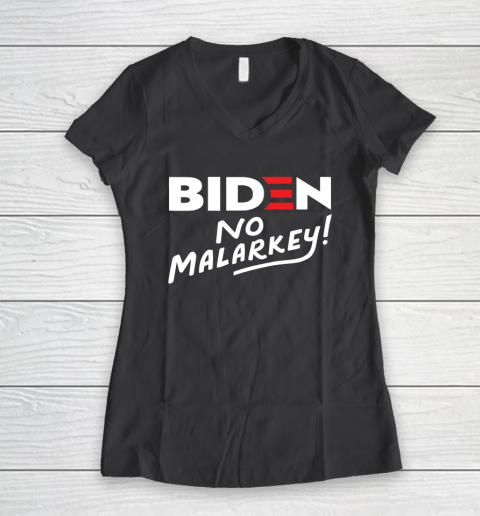 Biden No Malarkey Women's V-Neck T-Shirt 6