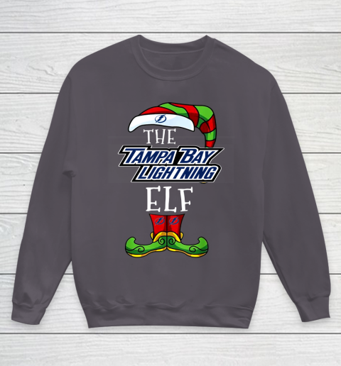 Tampa Bay Lightning Christmas ELF Funny NHL Youth Sweatshirt 5