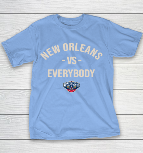 New Orleans Pelicans Vs Everybody Youth T-Shirt 8