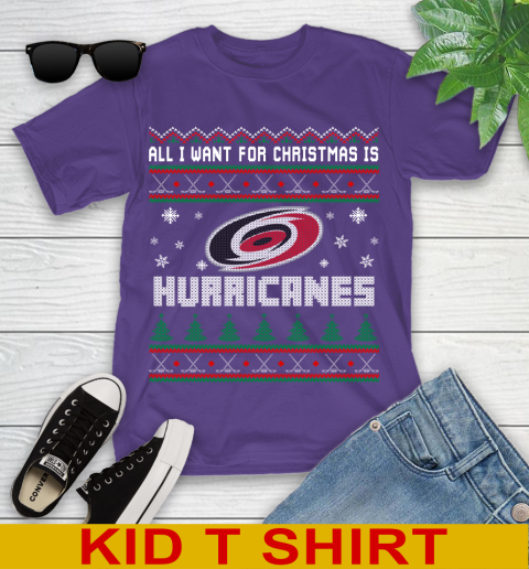 Carolina Hurricanes NHL Hockey All I Want For Christmas Is My Team Sports 99