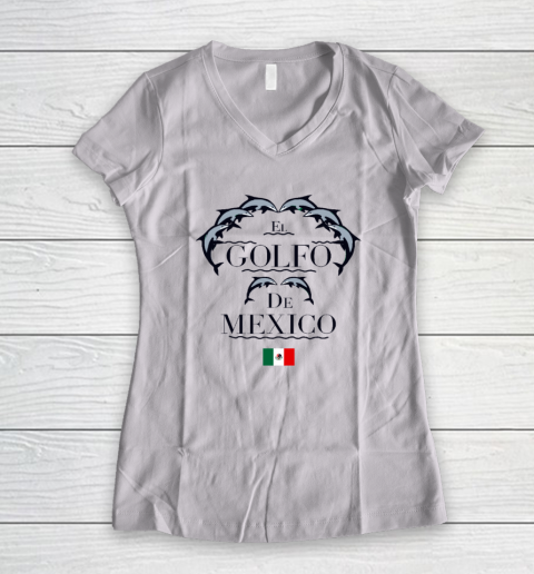 El Golfo De México Dolphin Women's V-Neck T-Shirt