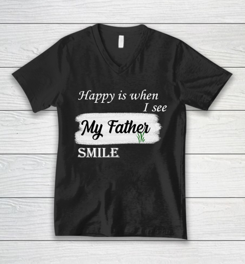 Father's Day Funny Gift Ideas Apparel  father is the best T Shirt V-Neck T-Shirt